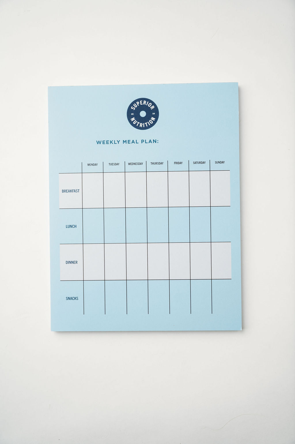 Menu Planning Pad